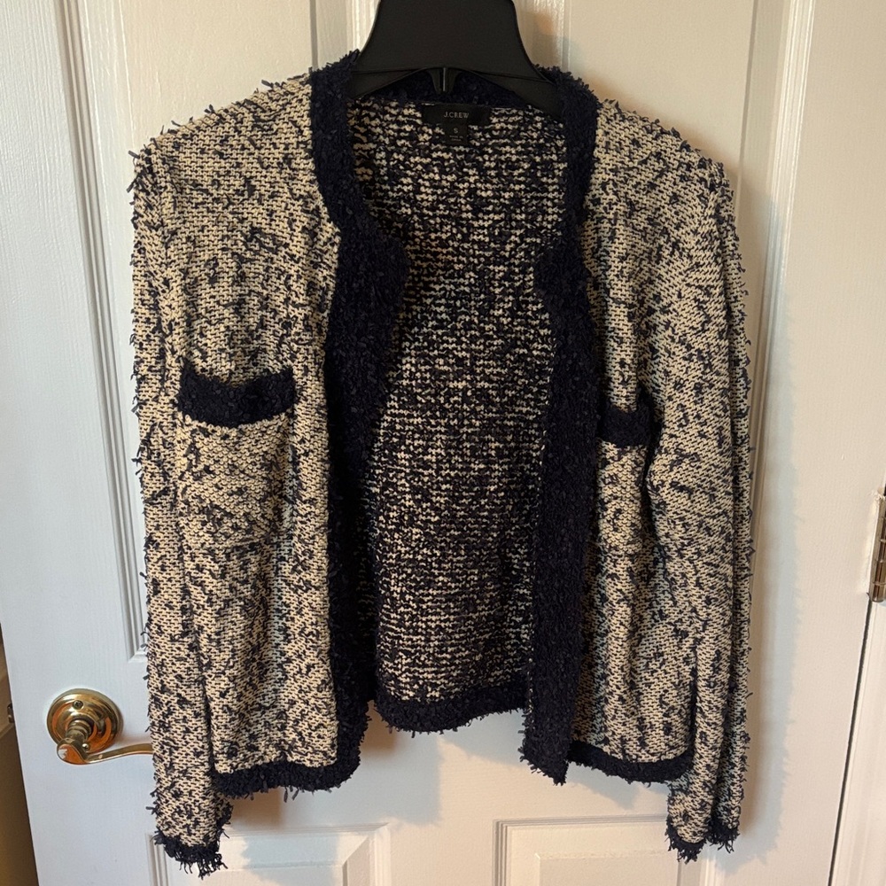 Women's Navy and Cream Lady Jacket